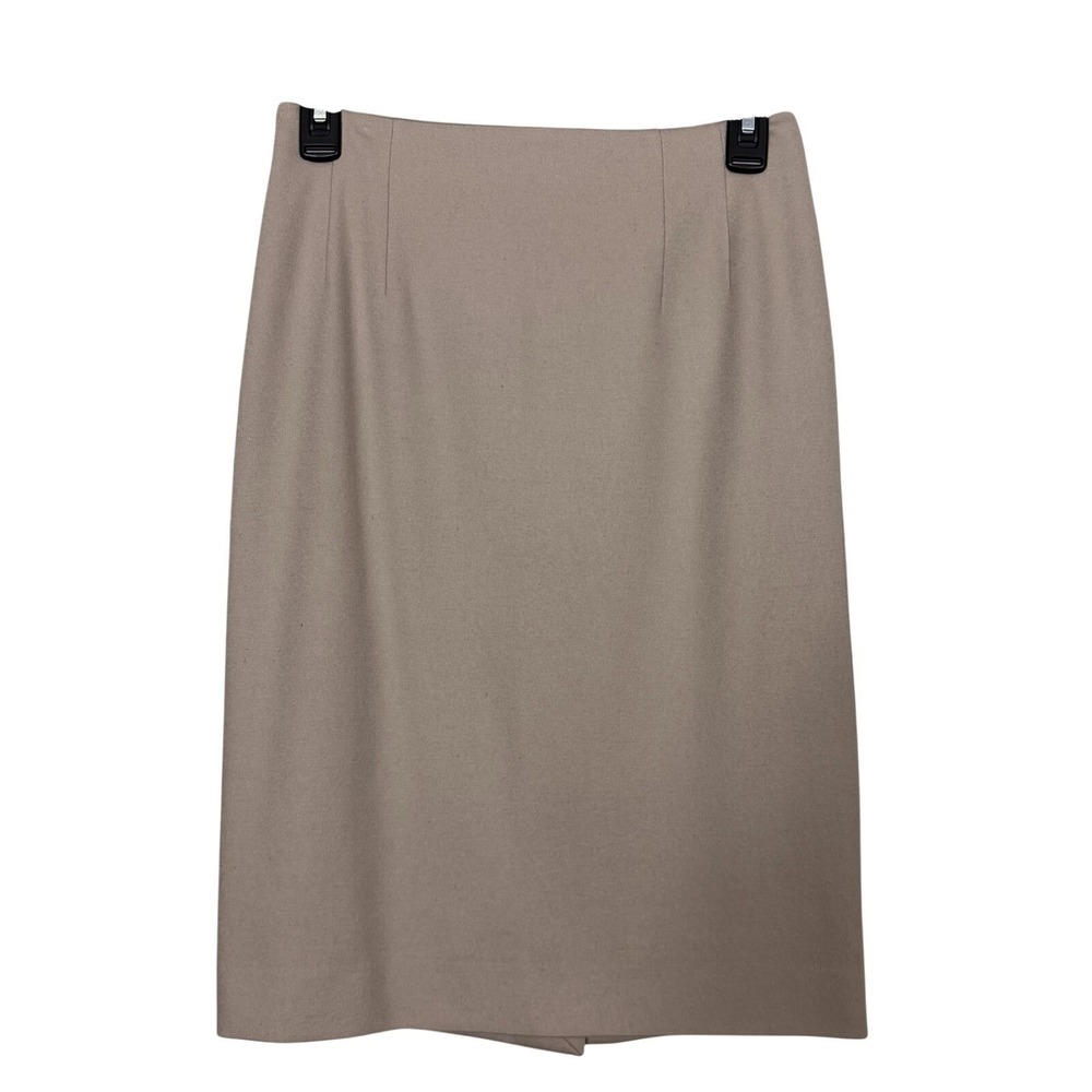 MAX MARA Lightweight Soft Wool Pencil Skirt Sz IT 38 US 2 Light Pink Beige Italy